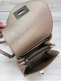 Повседневный рюкзак WeLassie модель sumka-zhnochij-ryukzak-chris-zoloto Фото