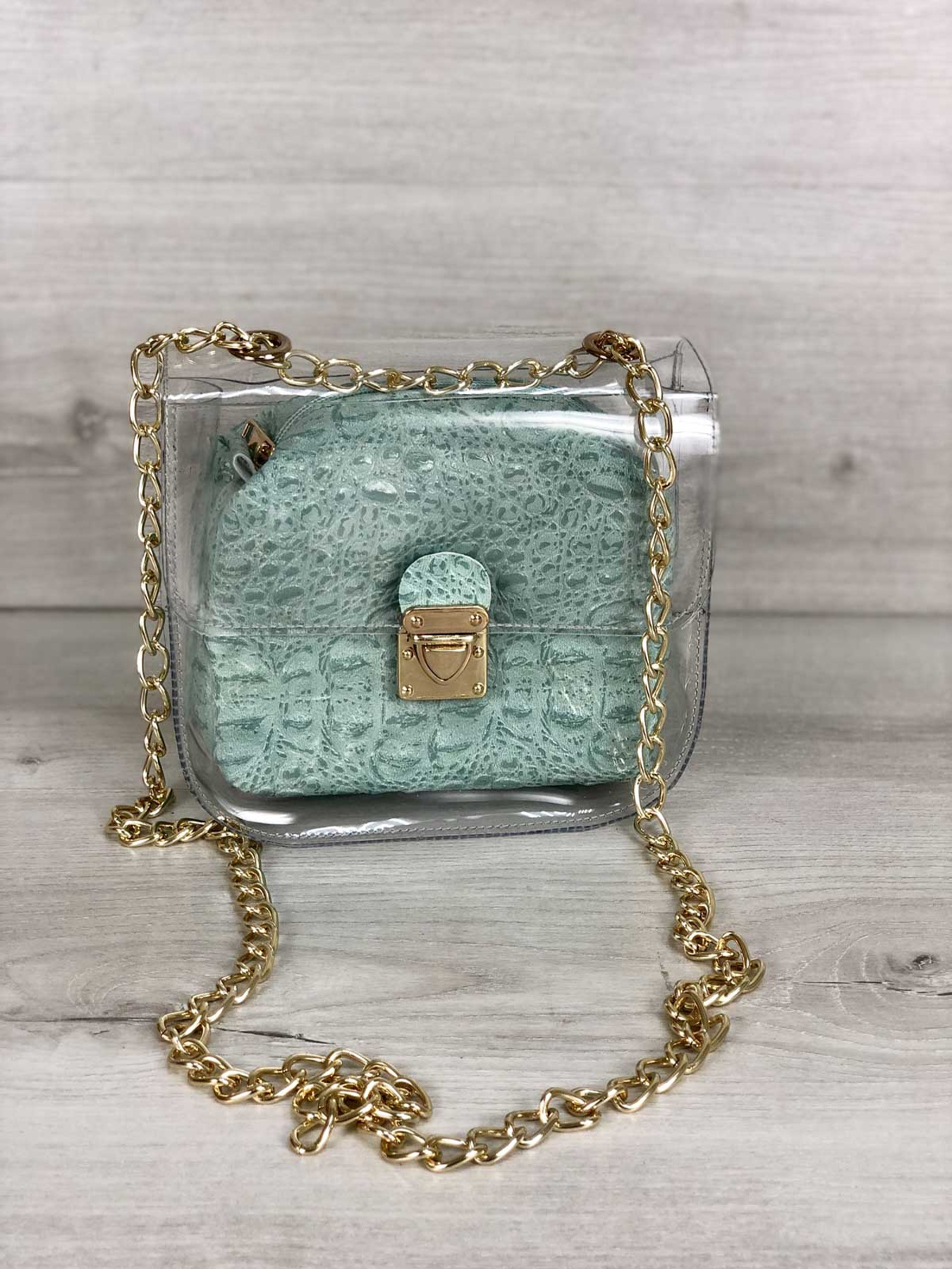 Сумка WeLassie модель sumka-zhnocha-selena-prozorij-kosmetichka-m-qtna Фото