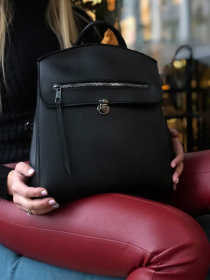 Повседневный рюкзак WeLassie модель sumka-ryukzak-zhnochij-dens-chornij Фото