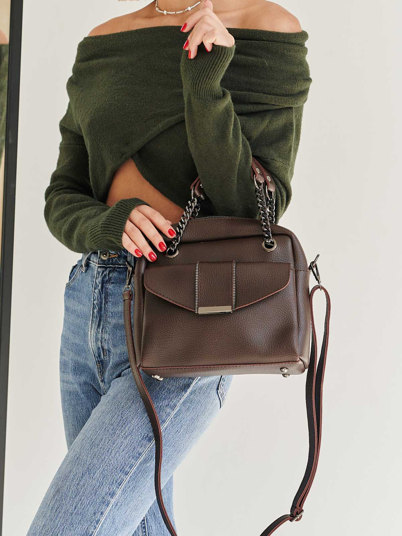 Сумка WeLassie модель sumka-zhnocha-hloq-shokoladnaya Фото