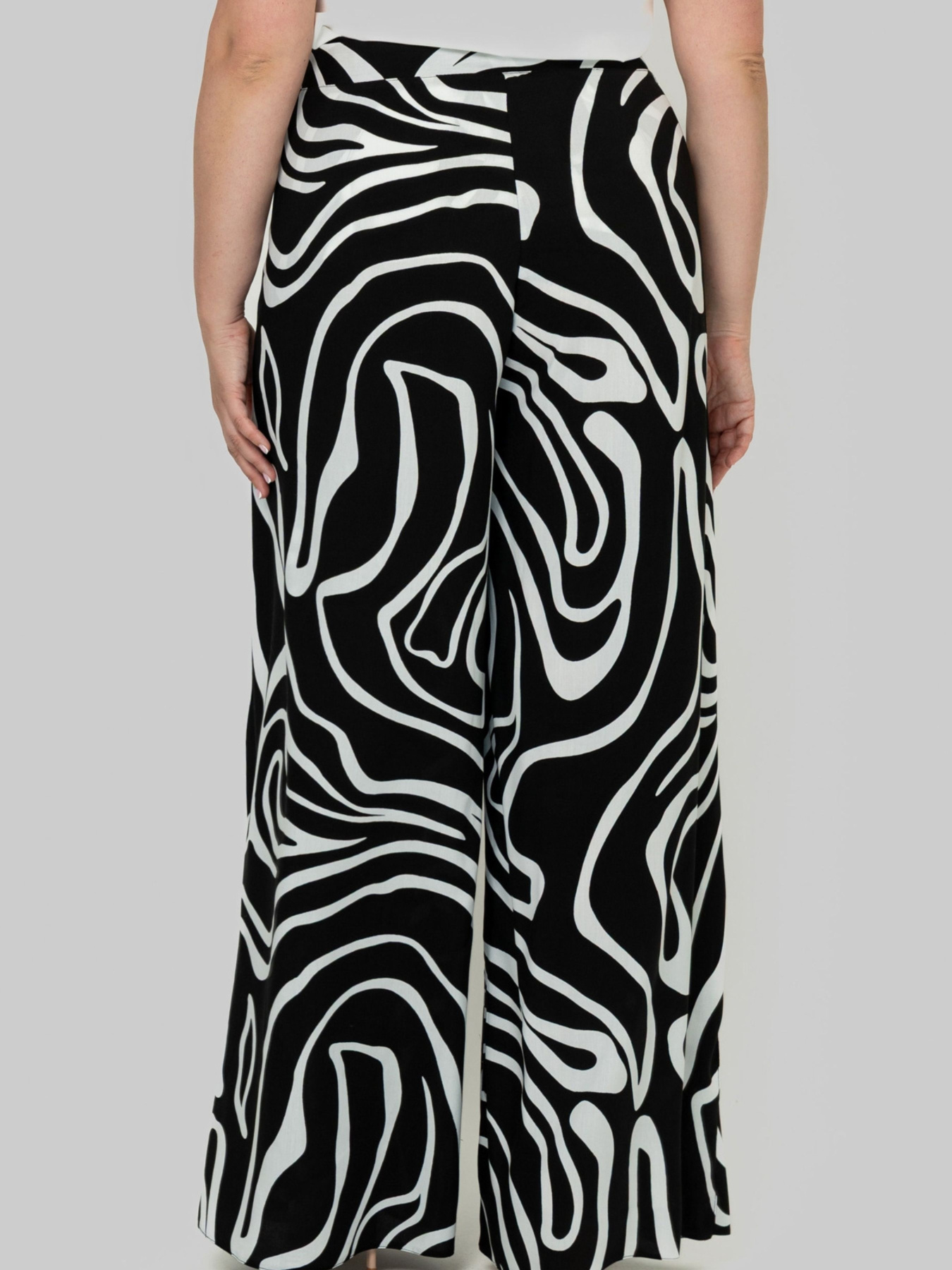 Брюки палаццо All Posa модель ap102499p-chorno-blij Фото