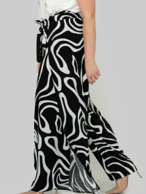 Брюки палаццо All Posa модель ap102499p-chorno-blij Фото