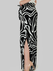 Брюки палаццо All Posa модель ap102499p-chorno-blij Фото