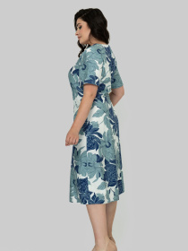 Платье миди All Posa модель ap102459p-molochno-fstashkovij Фото