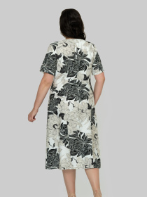 Платье миди All Posa модель ap102459p-chorno-blij Фото