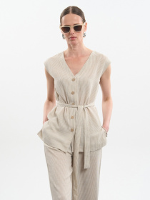 Костюм TrikoBakh Комплект (жилет+штани) модель 3070-kremovo-molochnij Фото