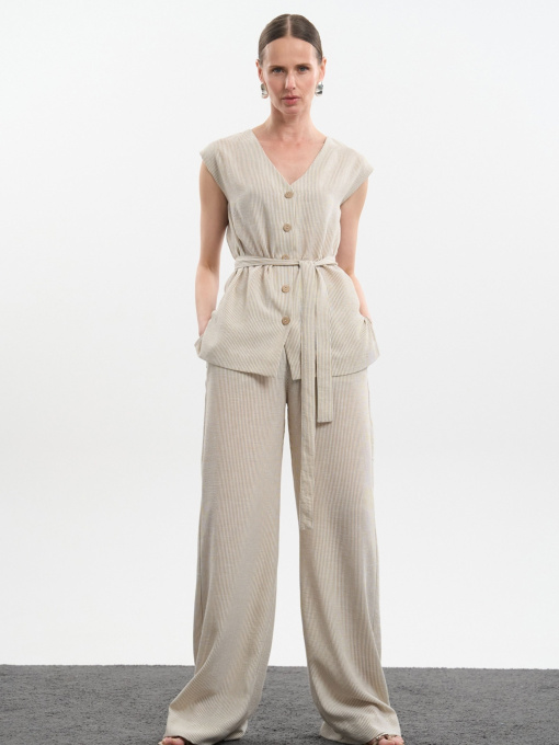 Костюм TrikoBakh Комплект (жилет+штани) модель 3070-kremovo-molochnij Фото