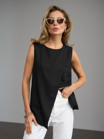 Классический жилет TrikoBakh модель 3061-chornij Классический жилет TrikoBakh модель 3061-chornij Фото