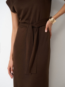 Платье миди TrikoBakh модель 2869-shokoladnij Фото