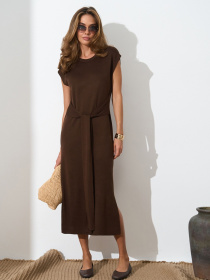 Платье миди TrikoBakh модель 2869-shokoladnij Фото