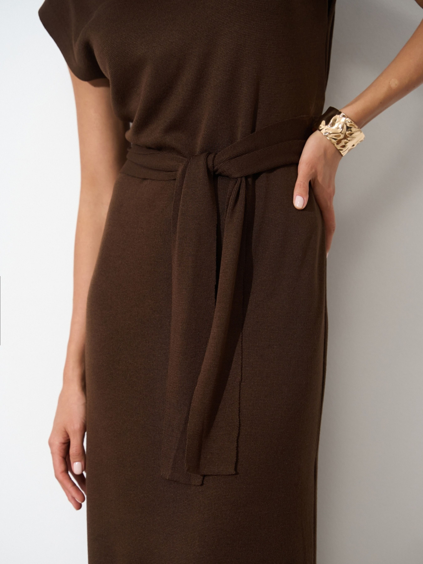 Сукня міді TrikoBakh модель 2869-shokoladnij Фото