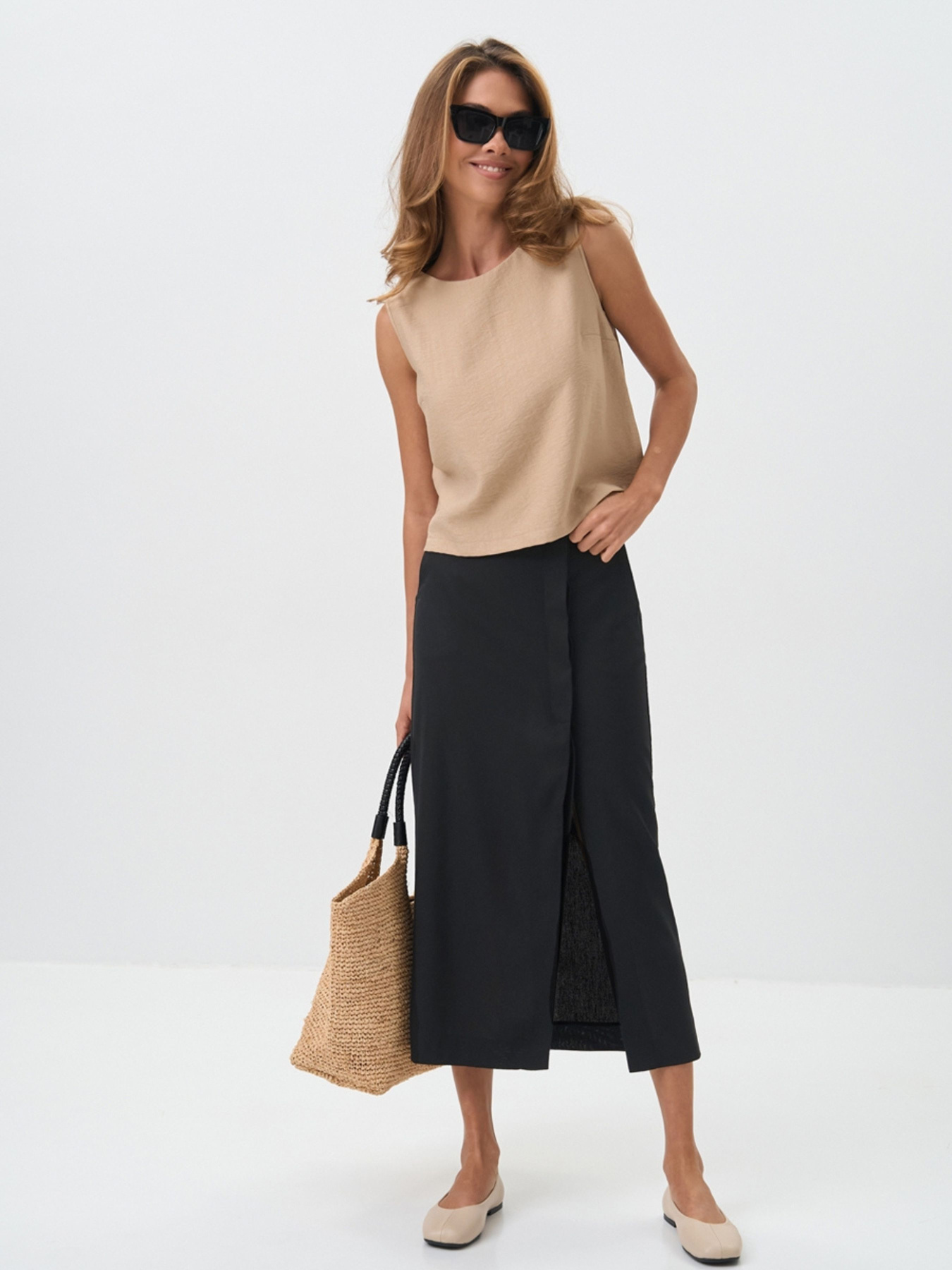 Юбка миди TrikoBakh модель 3052-chornij Фото