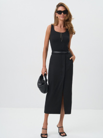 Юбка миди TrikoBakh модель 3052-chornij Фото