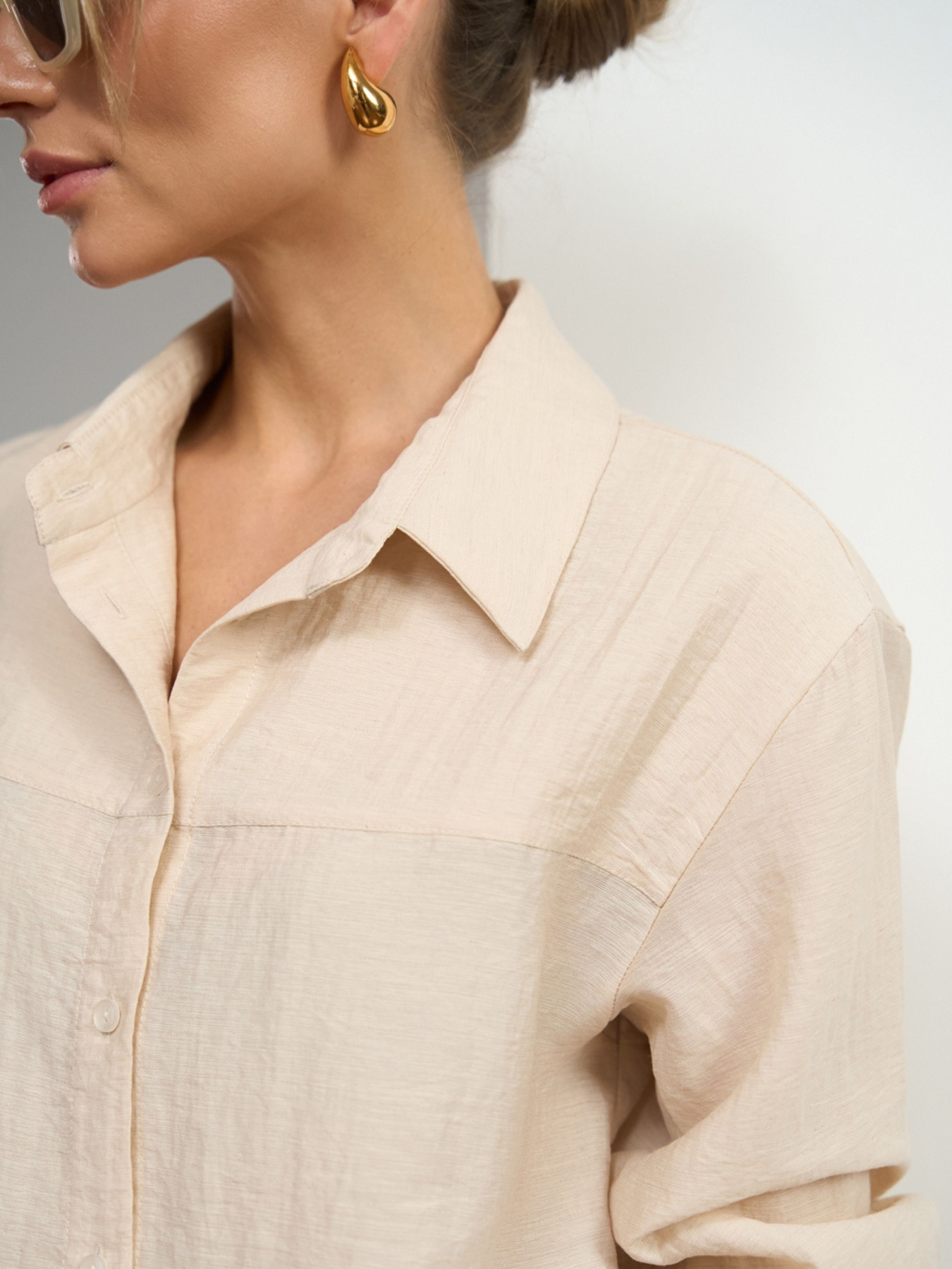 Повседневный костюм TrikoBakh Комплетк (сорочка+штани) модель 3057-naturalxnij Фото