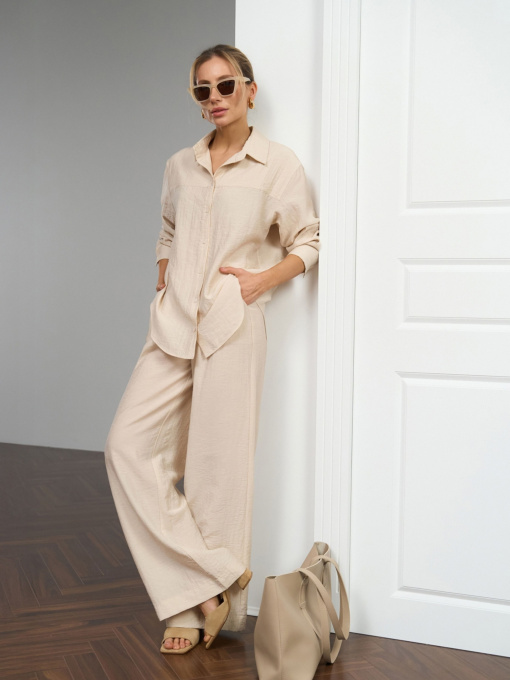 Повседневный костюм TrikoBakh Комплетк (сорочка+штани) модель 3057-naturalxnij Фото