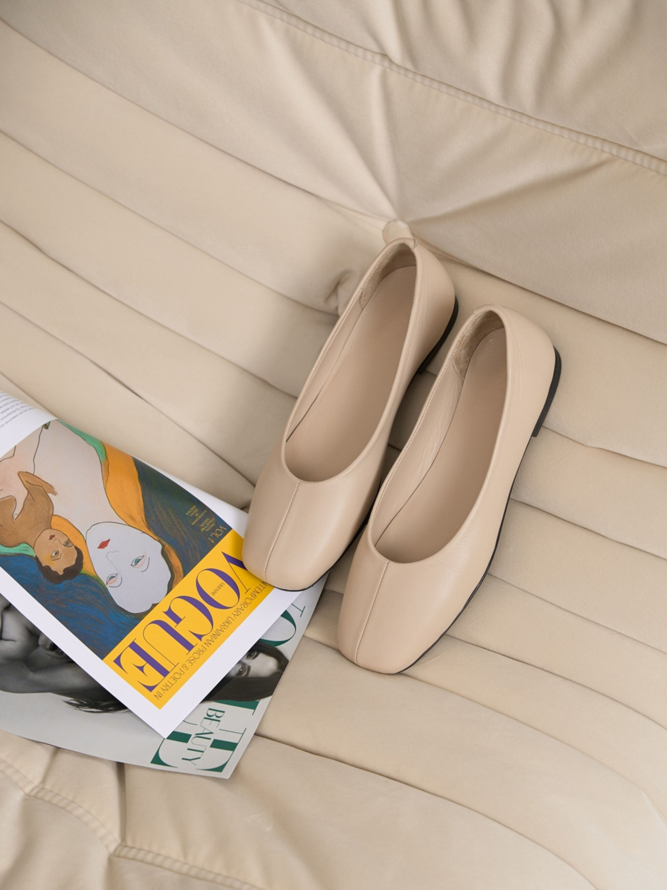 Балетки TrikoBakh модель 7006-bezhevij Фото