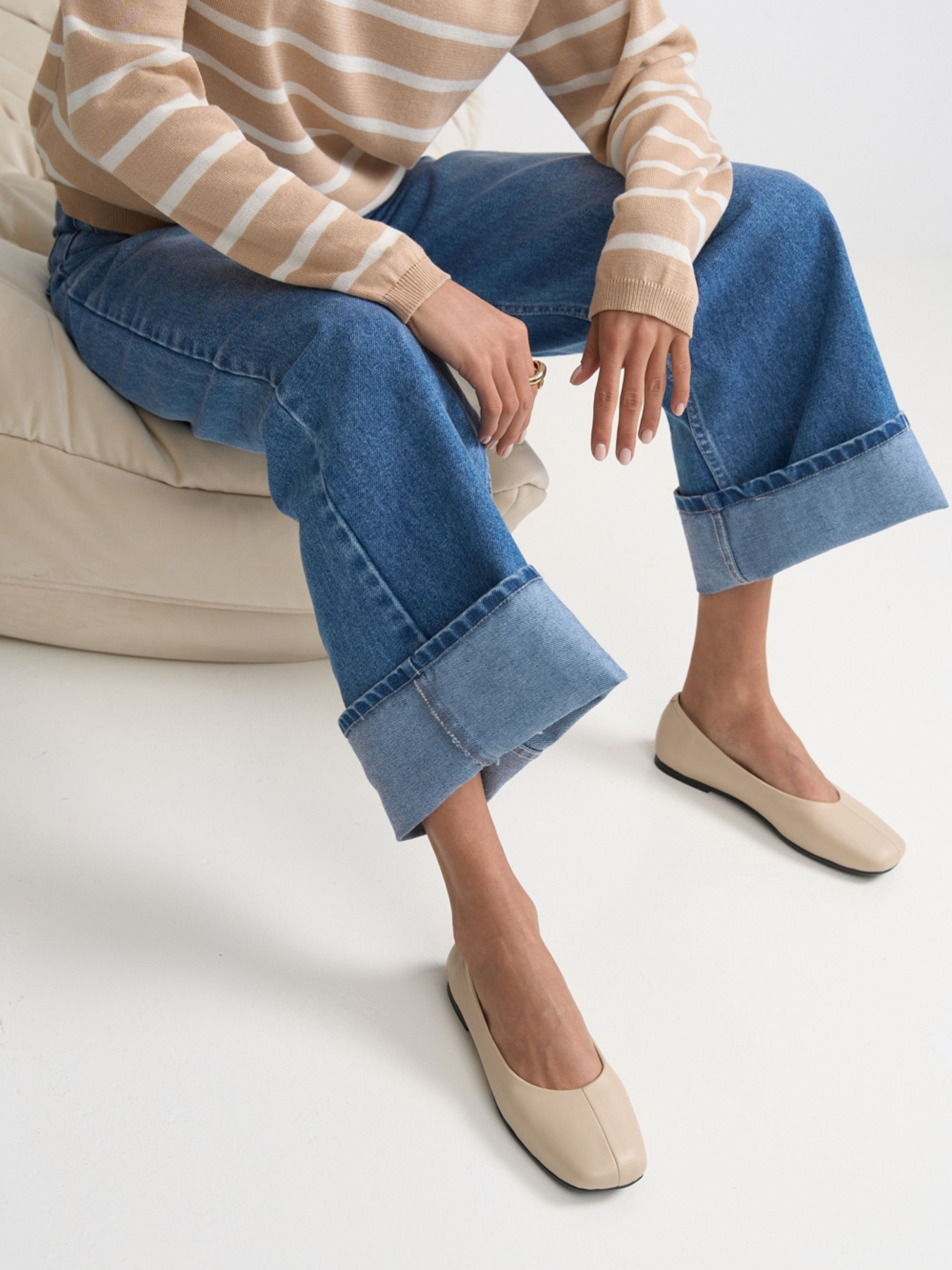 Балетки TrikoBakh модель 7006-bezhevij Фото