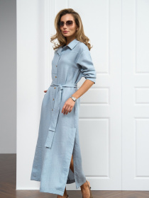 Сукня міді TrikoBakh модель 3063-poplxno-blakitnij Фото