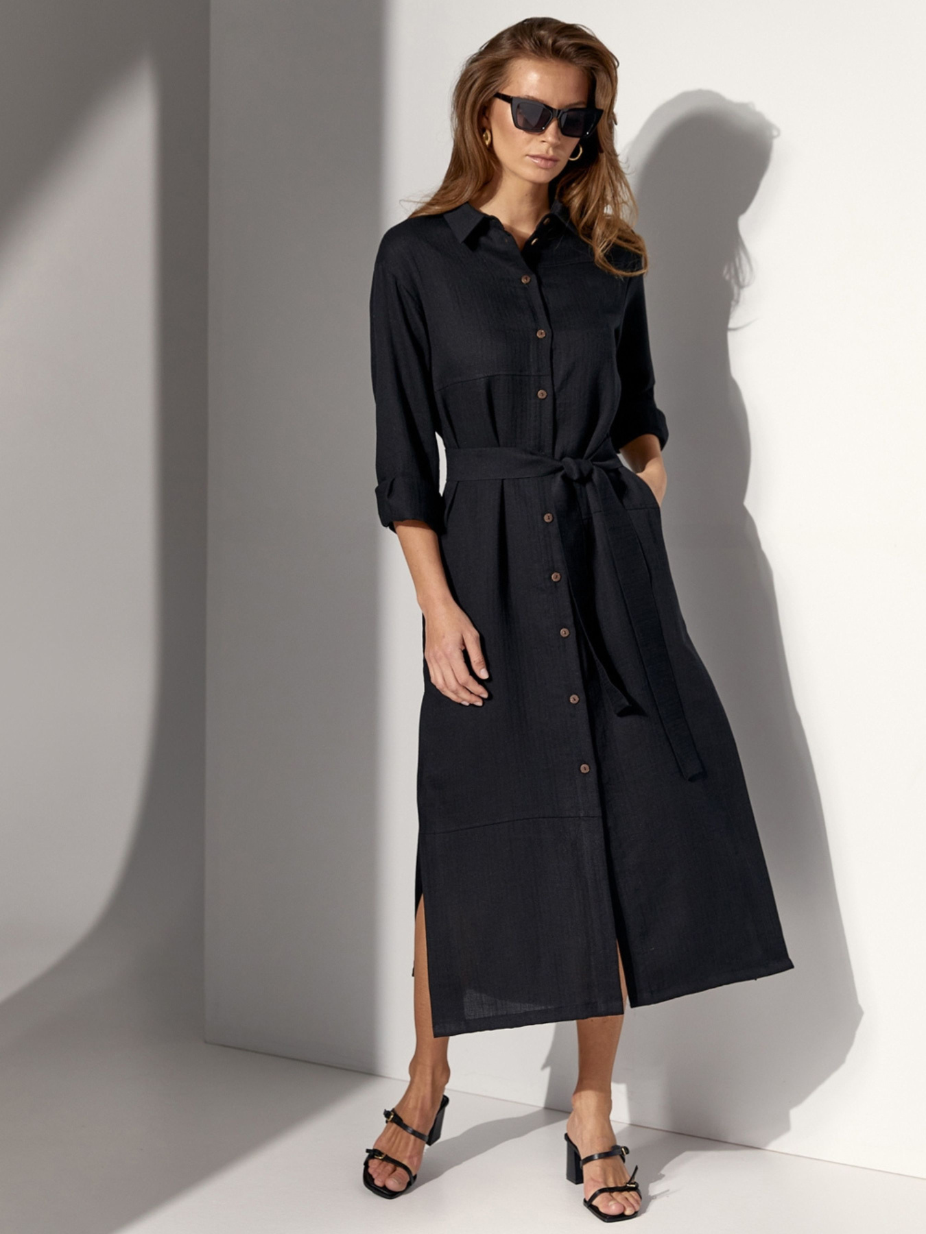 Платье миди TrikoBakh модель 3063-chornij Фото