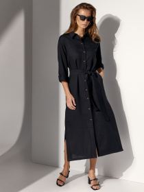 Платье миди TrikoBakh модель 3063-chornij Фото