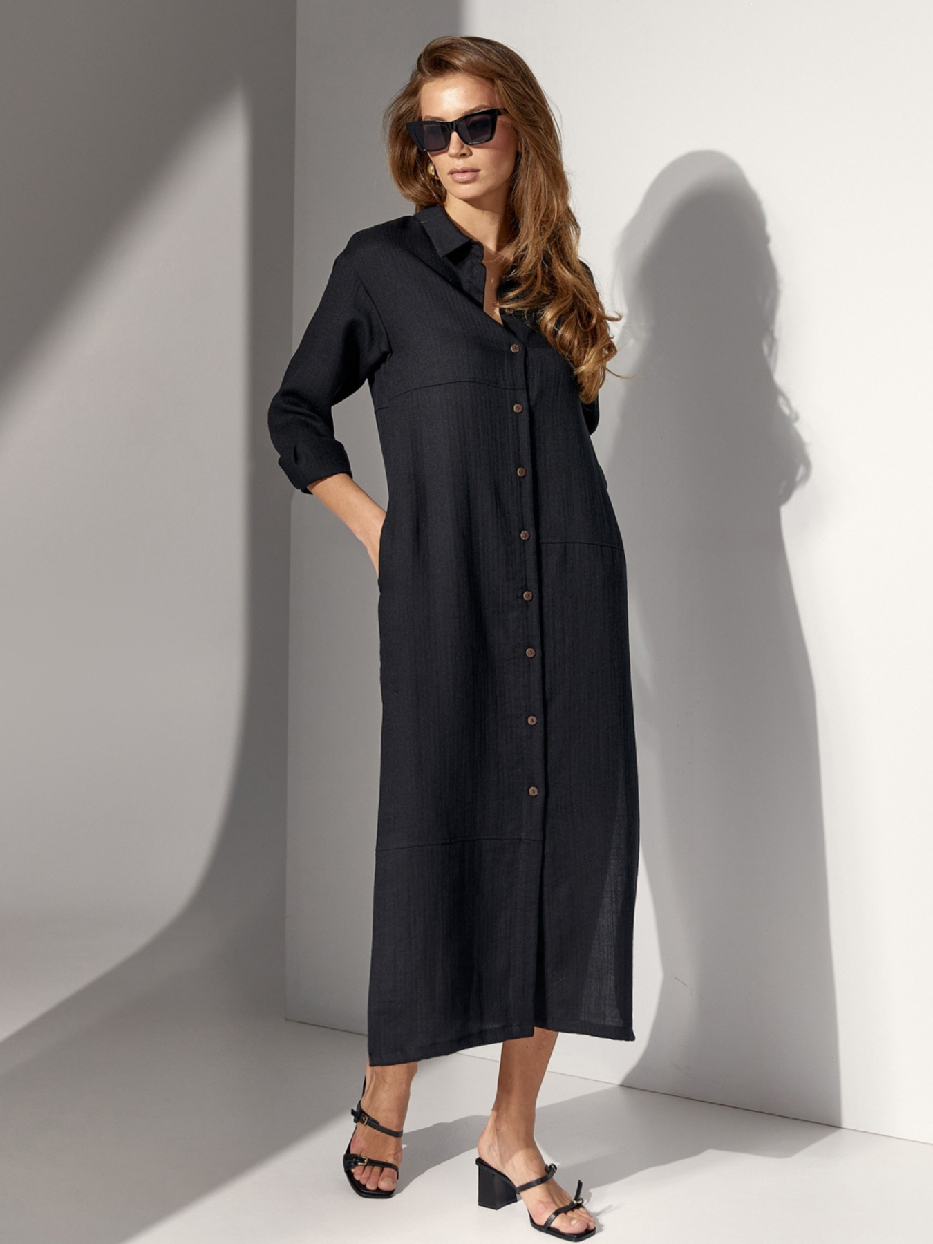 Сукня міді TrikoBakh модель 3063-chornij Фото