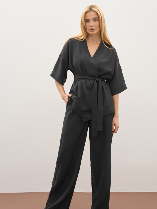 Кимоно TrikoBakh модель 3062-chornij Фото