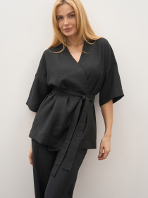 Кимоно TrikoBakh модель 3062-chornij Фото