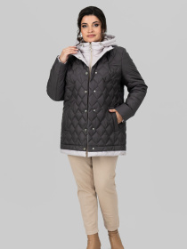 Демисезонная куртка All Posa модель ap102231p-shokolad Фото