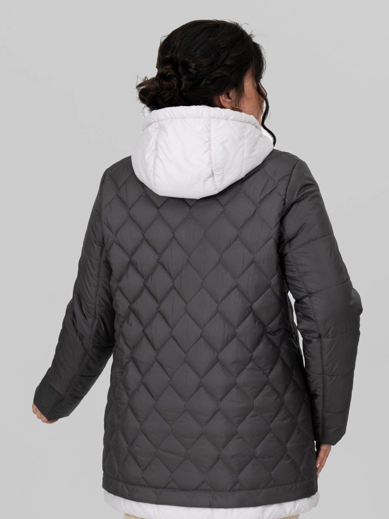 Демисезонная куртка All Posa модель ap102231p-shokolad Фото