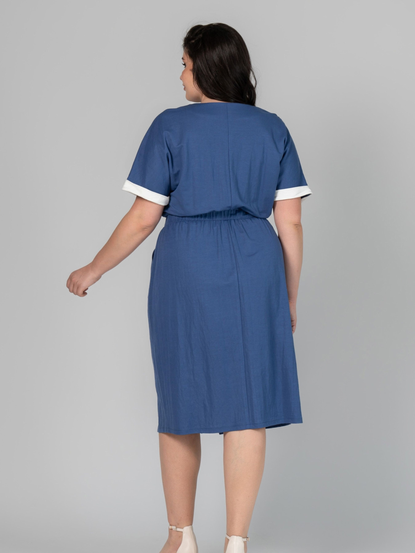 Платье миди All Posa модель ap102071p-dzhins Фото