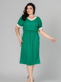 Платье миди All Posa модель ap102071p-zelenij Фото