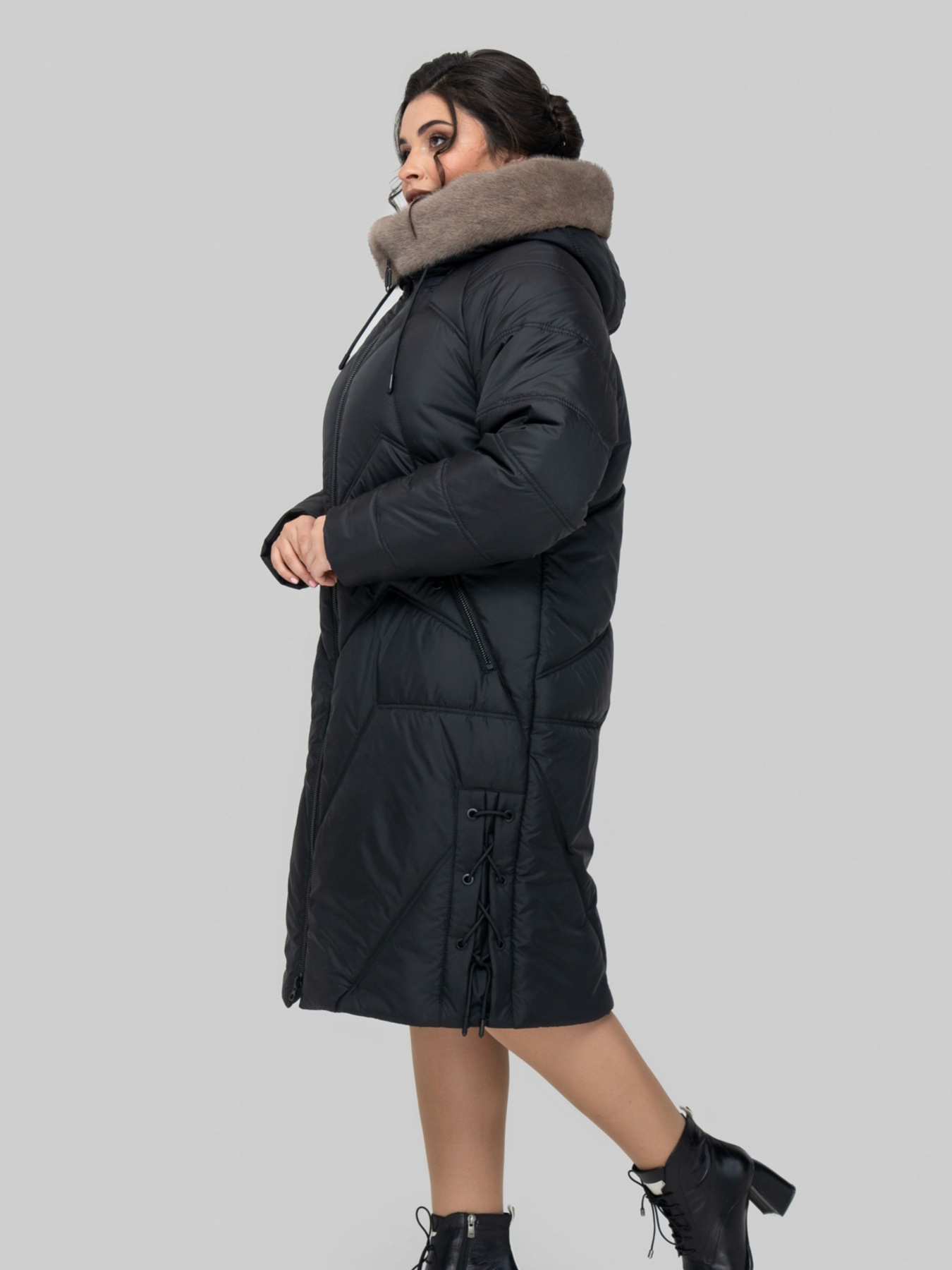 Зимняя куртка All Posa модель ap102216p-chornij Фото