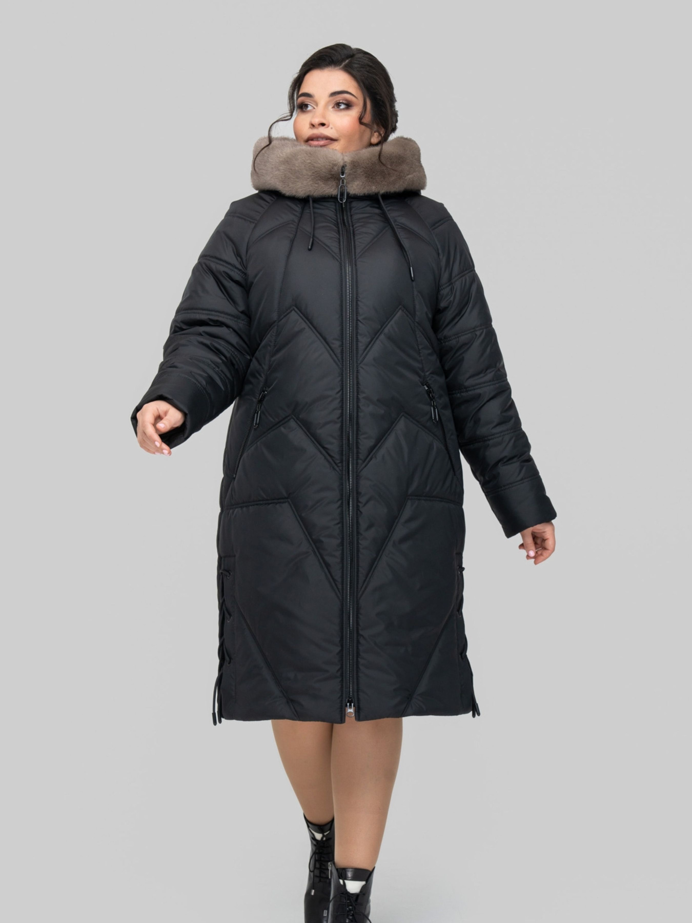 Зимняя куртка All Posa модель ap102216p-chornij Фото