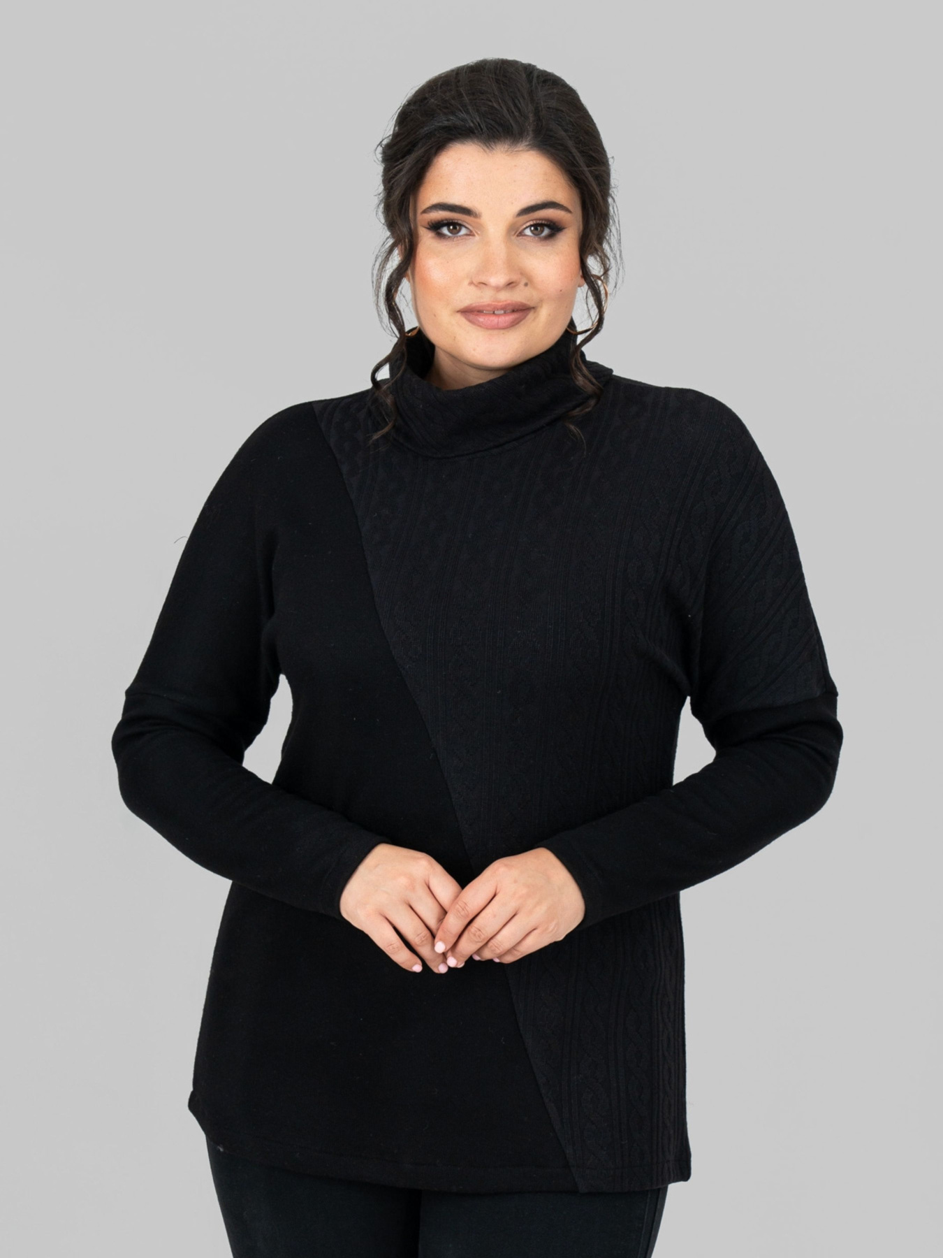 Туника All Posa модель ap102131p-chornij Фото