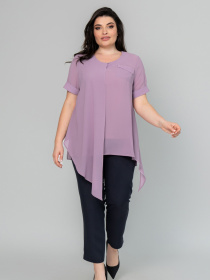 Туника All Posa Комплект (майка+накидка) модель ap101946p-pudra Фото