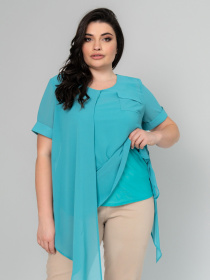 Туника All Posa Комплект (майка+накидка) модель ap101946p-bryuza Фото