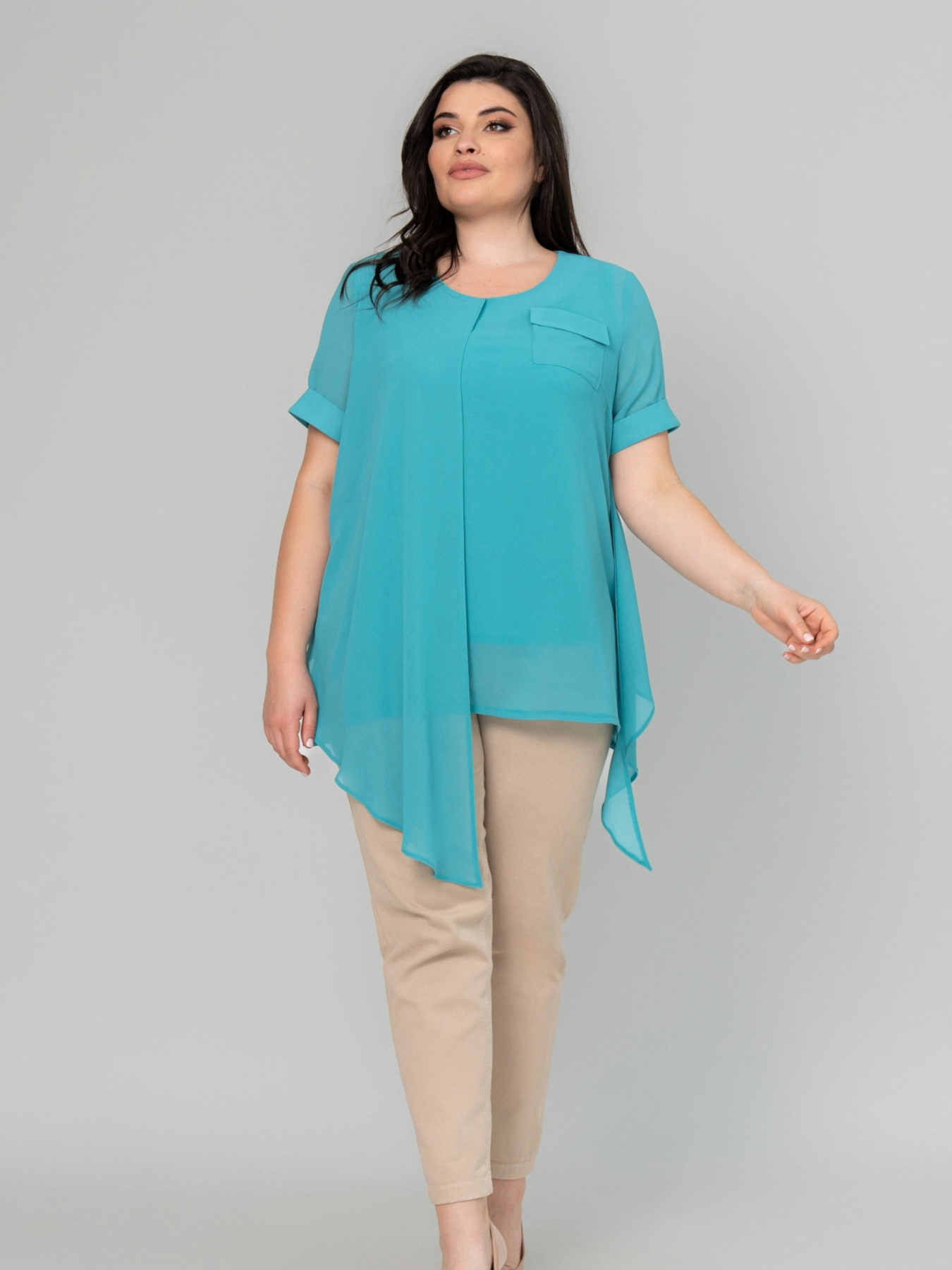 Туника All Posa Комплект (майка+накидка) модель ap101946p-bryuza Фото