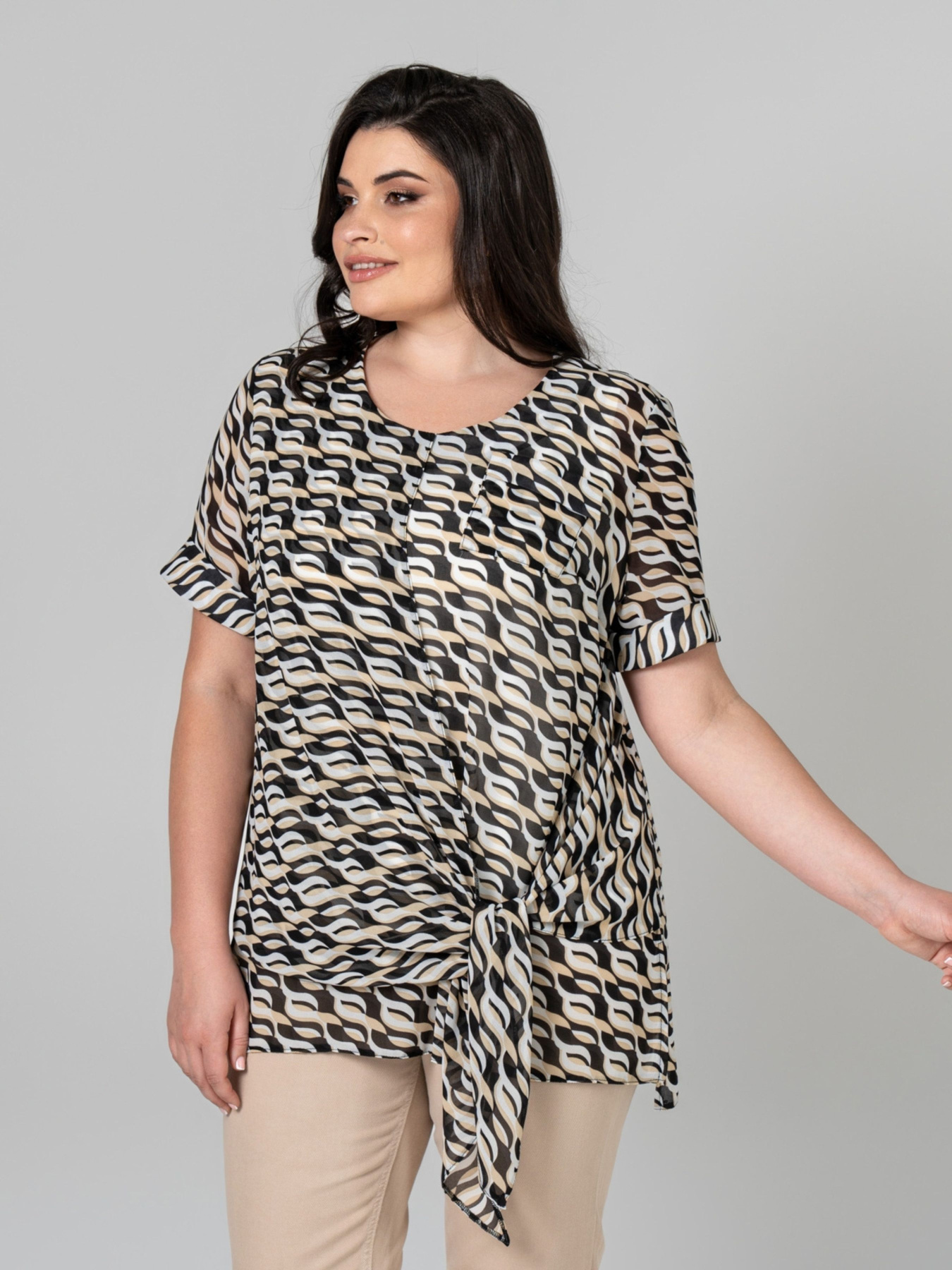 Туника All Posa Комплект (майка+накидка) модель ap101946p-chornij Фото