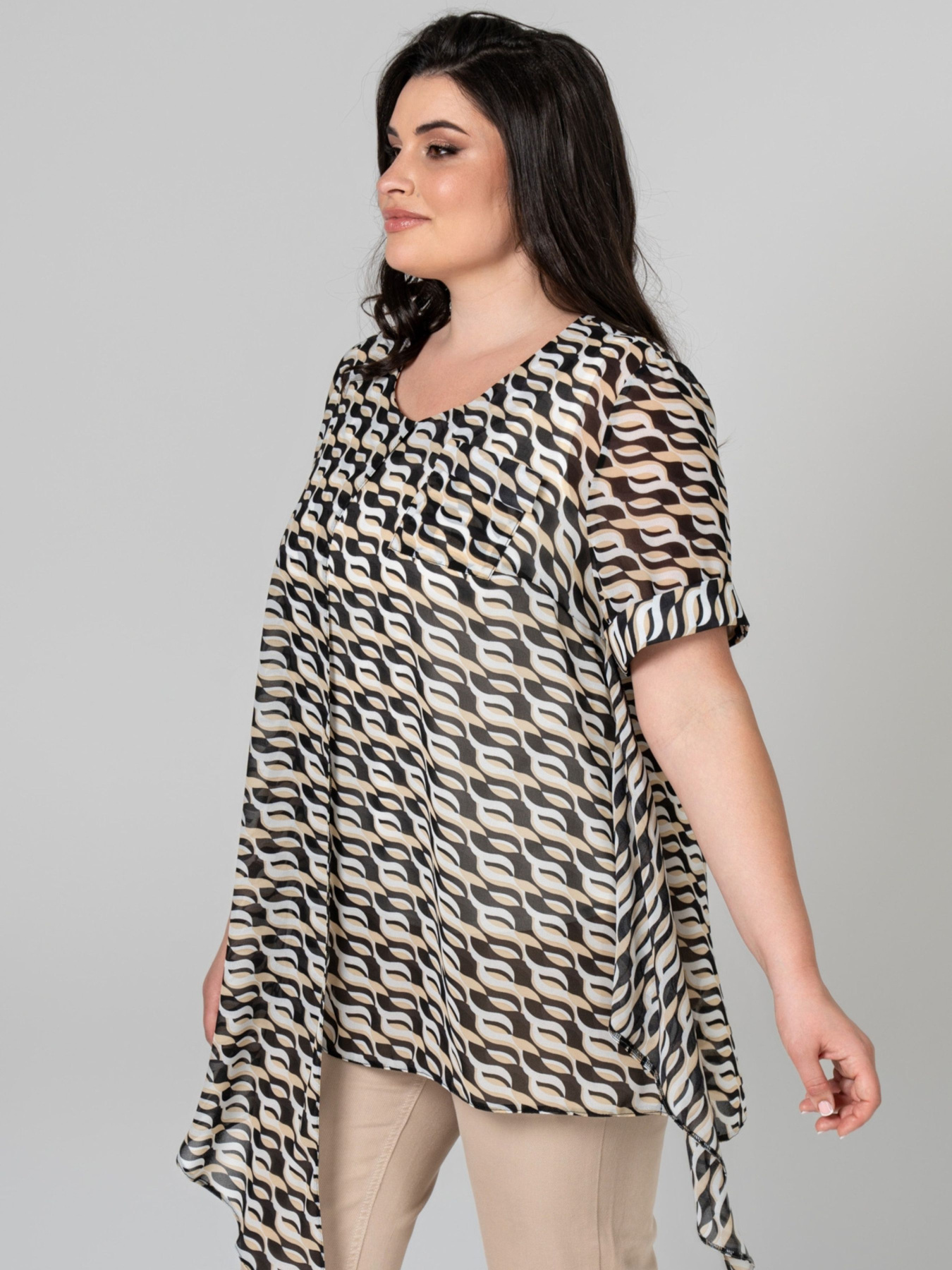 Туника All Posa Комплект (майка+накидка) модель ap101946p-chornij Фото