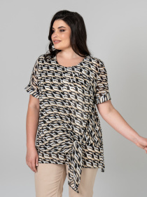 Туника All Posa Комплект (майка+накидка) модель ap101946p-chornij Фото