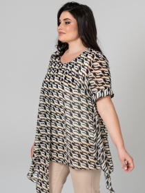 Туника All Posa Комплект (майка+накидка) модель ap101946p-chornij Фото