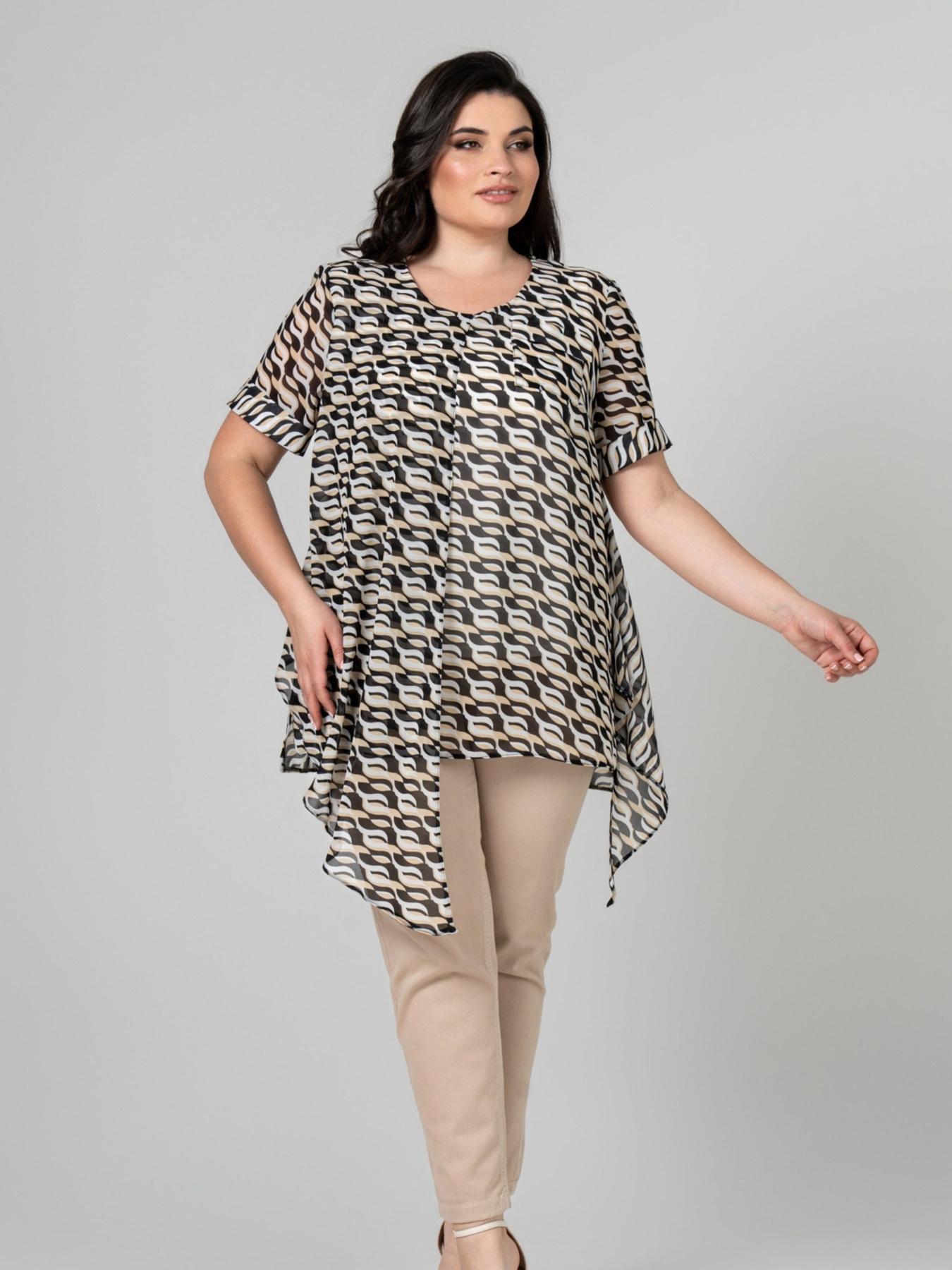 Туника All Posa Комплект (майка+накидка) модель ap101946p-chornij Фото