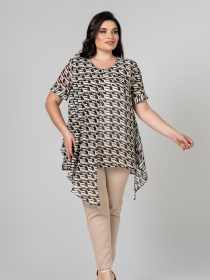 Туника All Posa Комплект (майка+накидка) модель ap101946p-chornij Фото