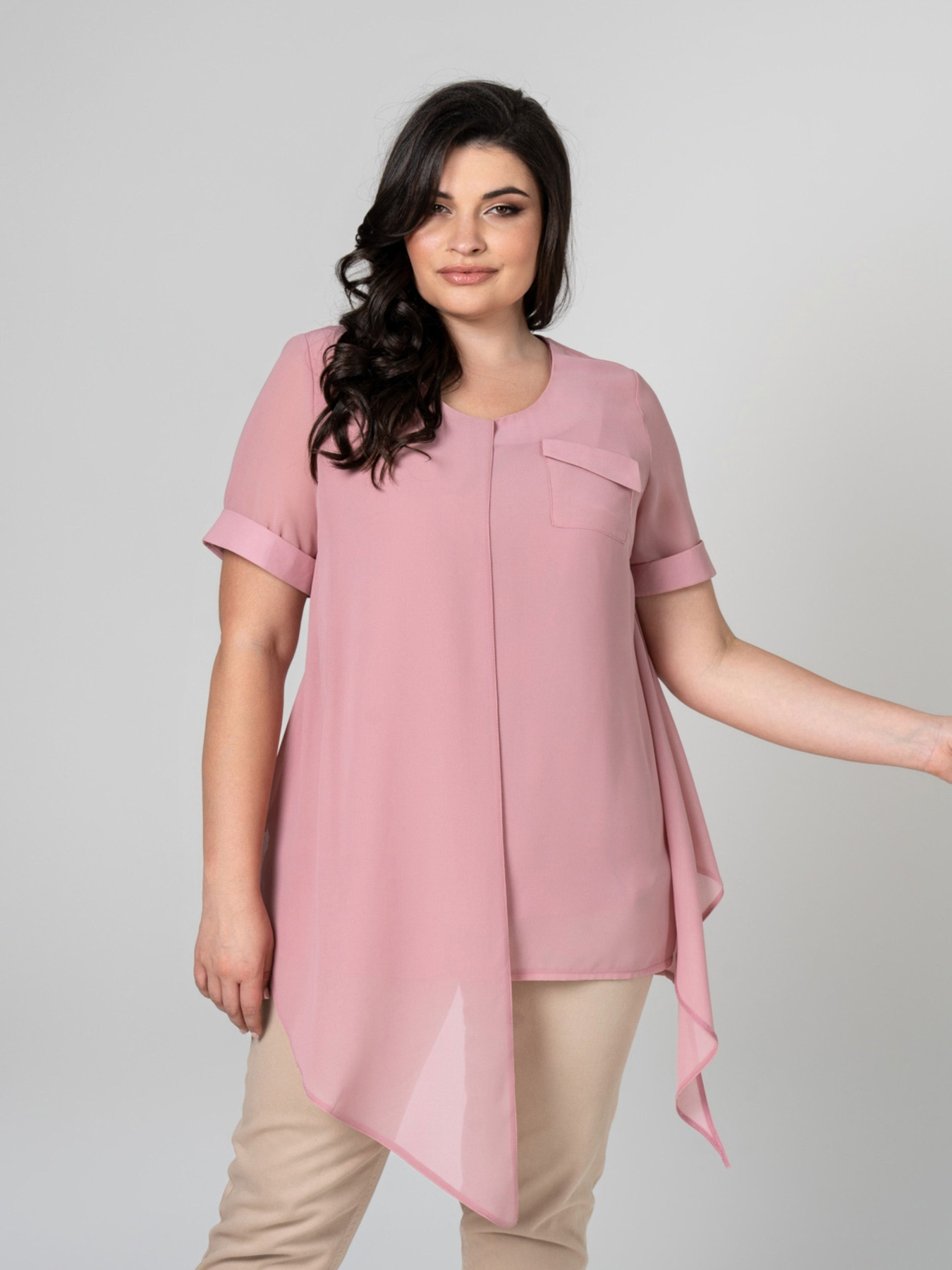 Туника All Posa Комплект (майка+накидка) модель ap101946p-rozhevij Фото