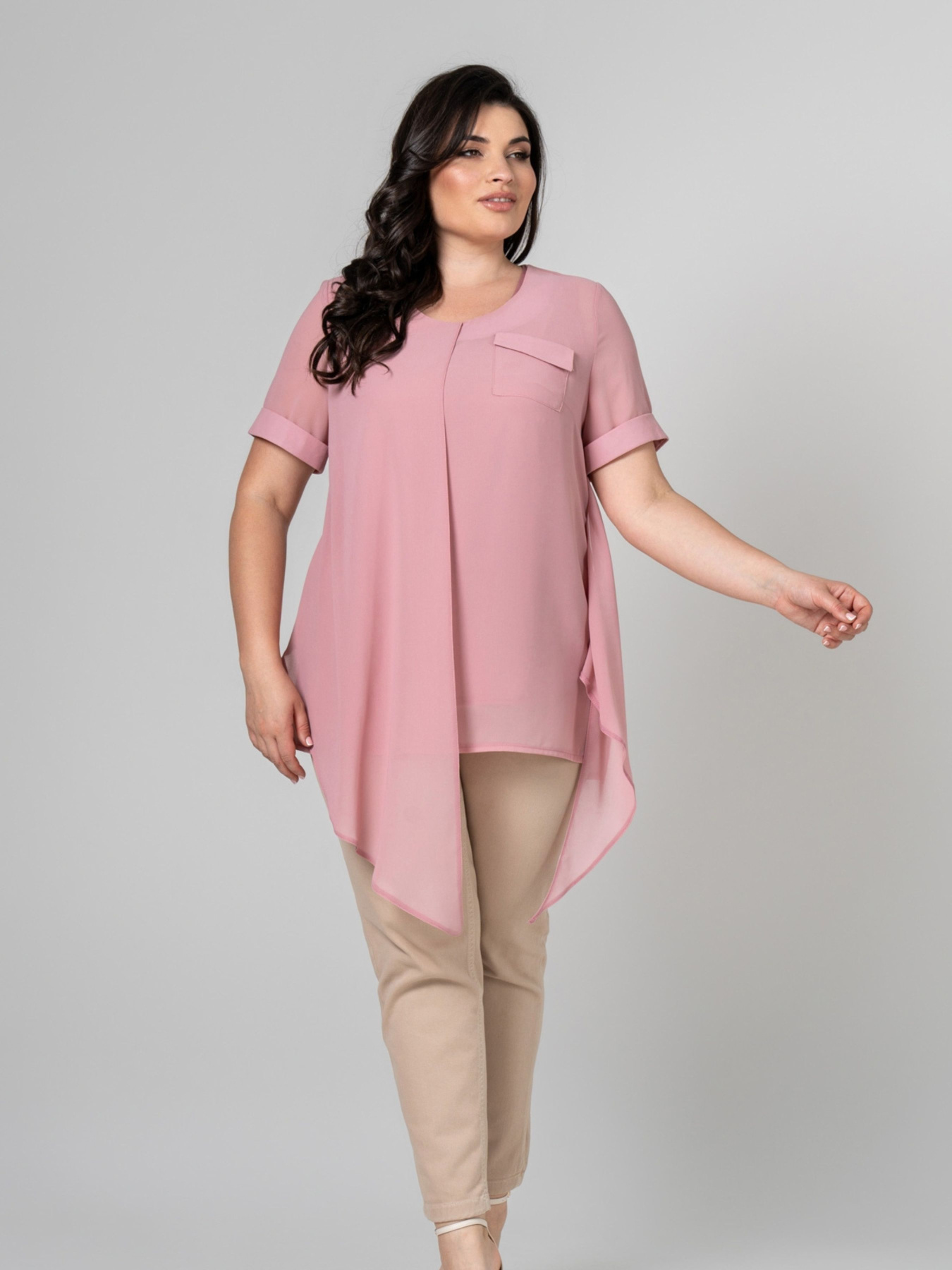 Туніка All Posa Комплект (майка+накидка) модель ap101946p-rozhevij Фото