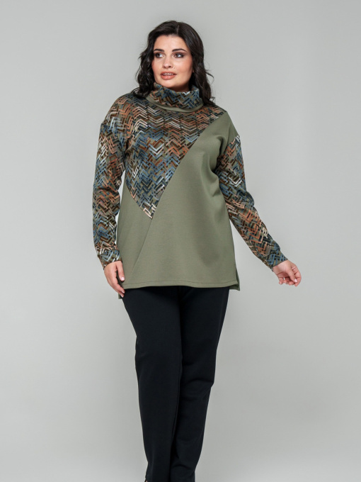 Туника All Posa модель ap101743p-olivka Фото