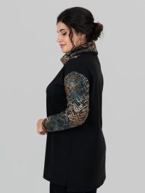 Туніка All Posa модель ap101743p-chornij-olivka Фото