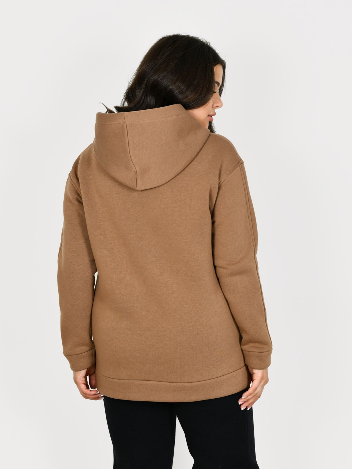 Худи All Posa модель ap101313p-temno-bezhevij Фото