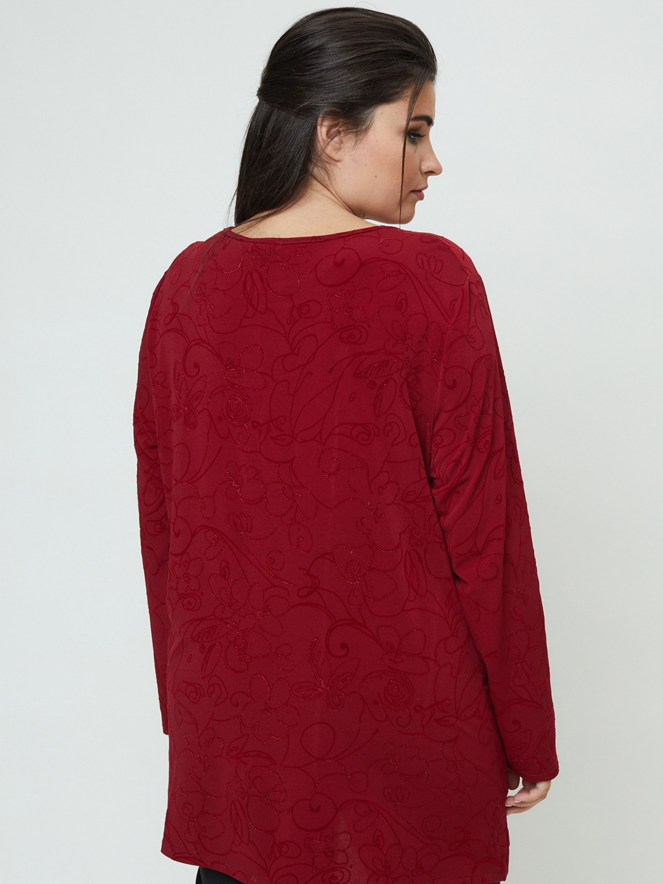 Туніка All Posa модель ap100890p-bordovij-kvti Фото