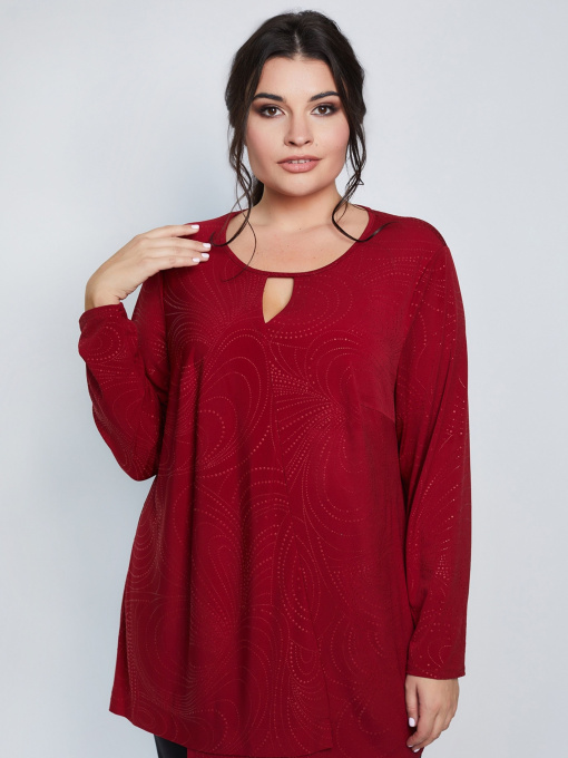 Туника All Posa модель ap100890p-bordovij-hvil Фото